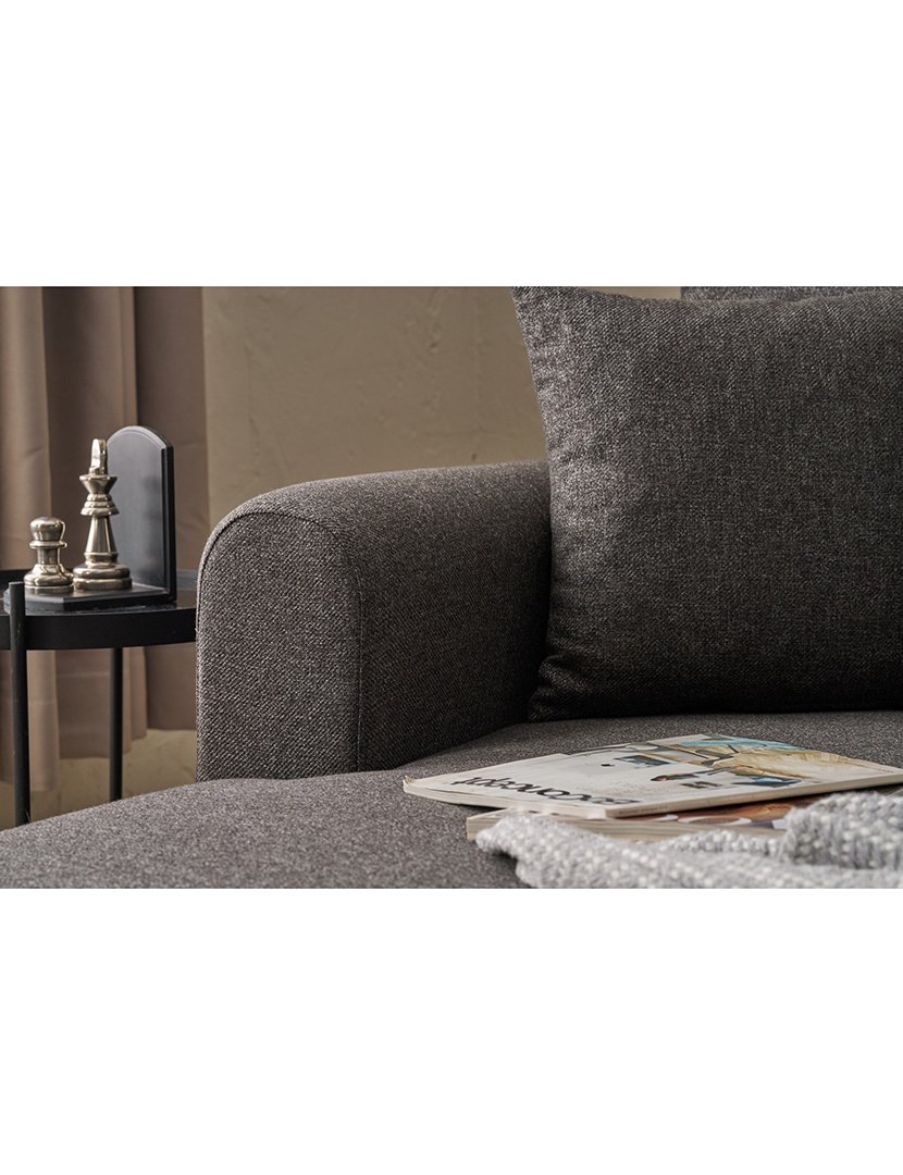 Sofá Cama Chaise Longue Esquerdo Mane Antracite