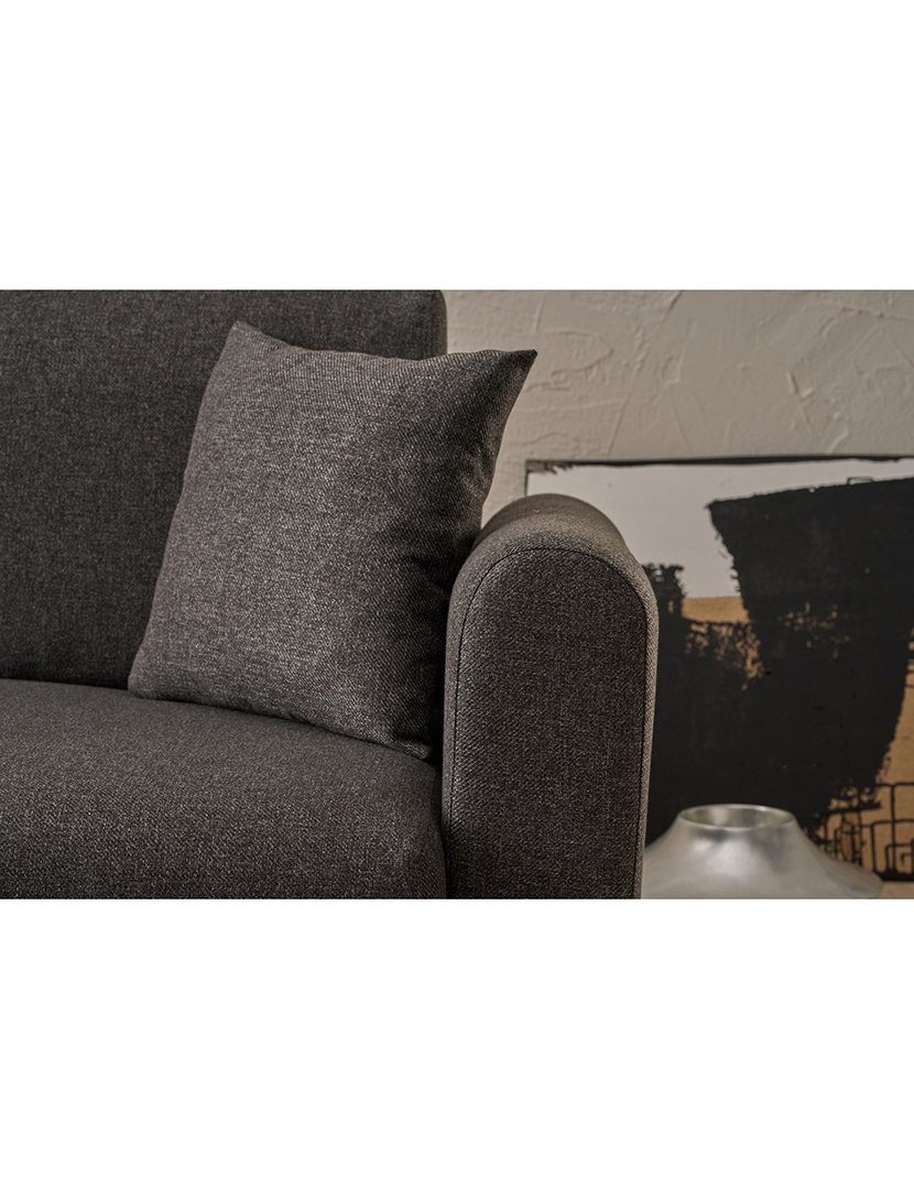 Sofá Cama Chaise Longue Esquerdo Mane Antracite