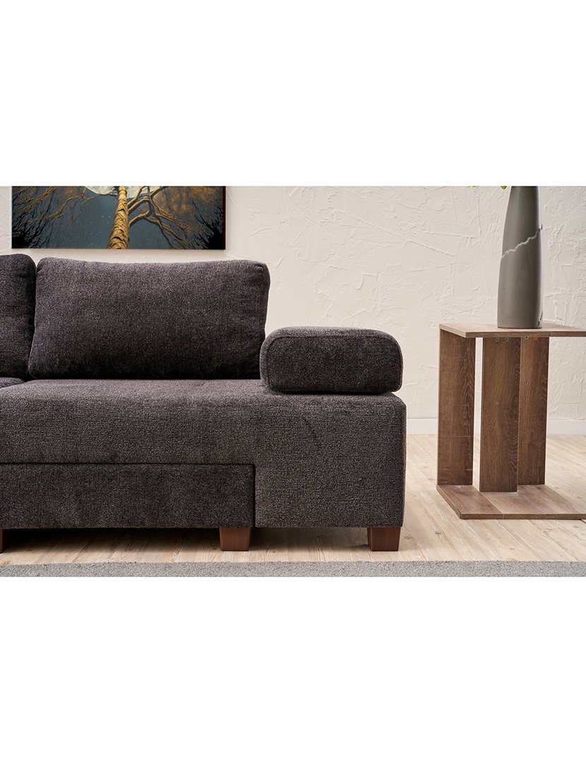 Sofá Cama 3L Perenna Chenille Antracite