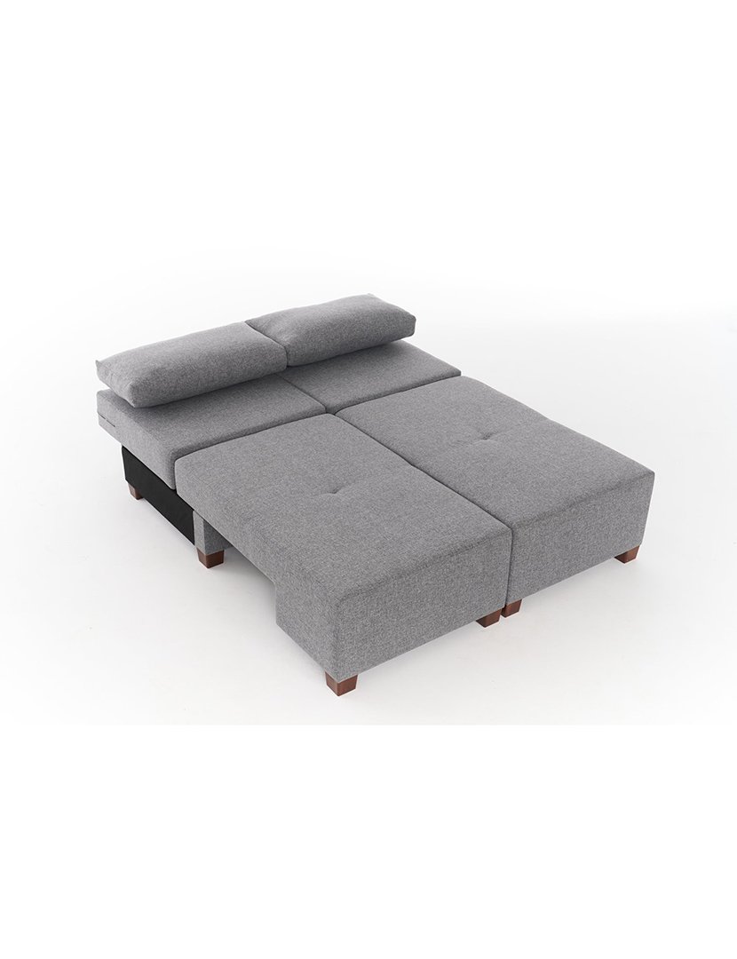 Sofá Cama 3L Perenna Linho Cinzento