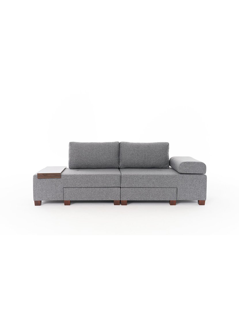 Sofá Cama 3L Perenna Linho Cinzento