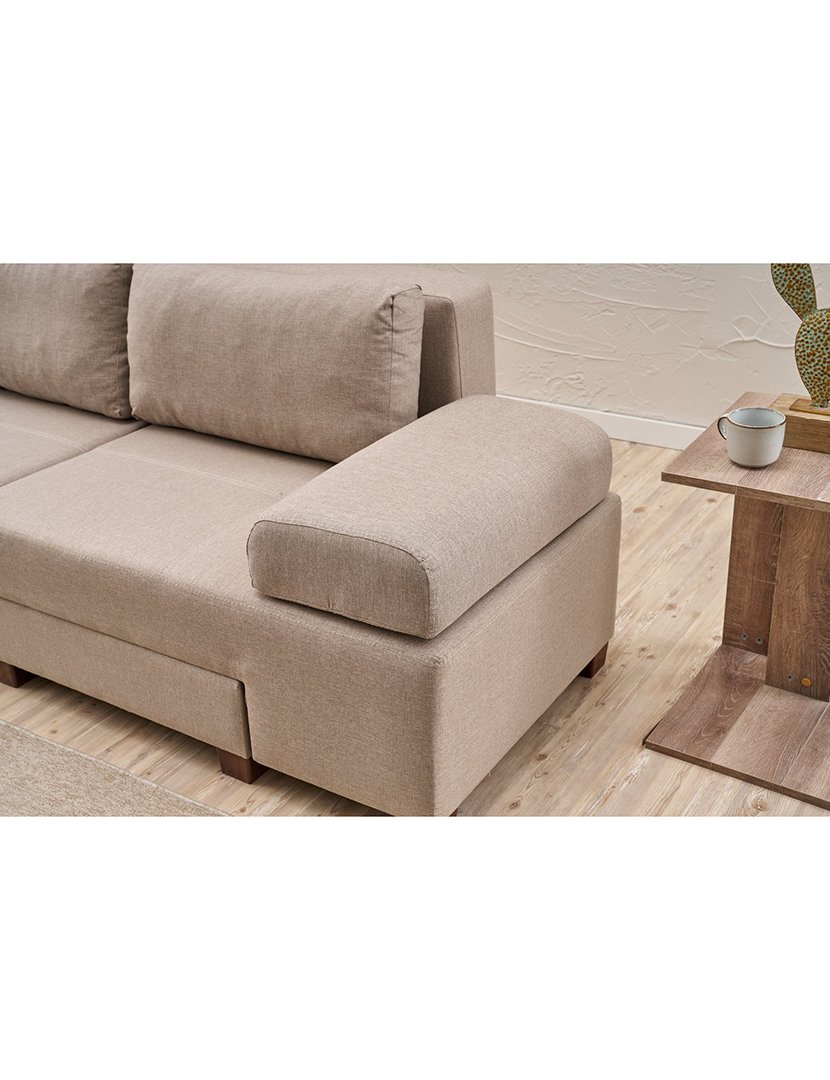 Sofá Cama 3L Perenna Linho Creme