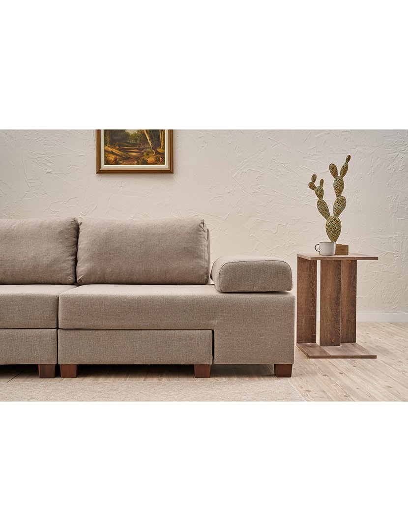 Sofá Cama 3L Perenna Linho Creme