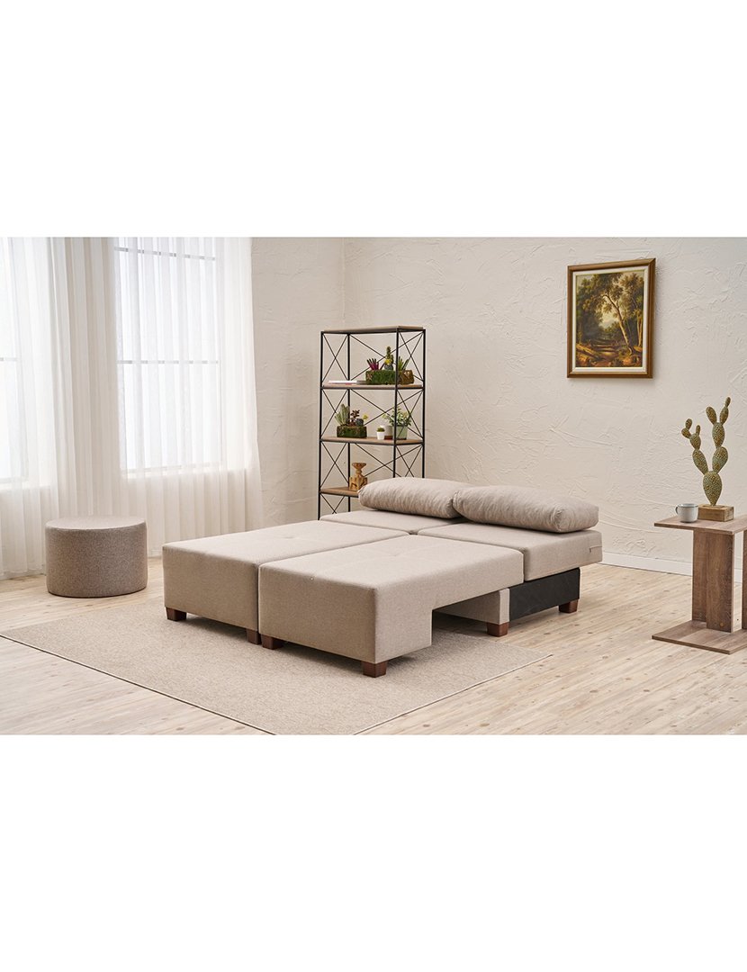 Sofá Cama 3L Perenna Linho Creme