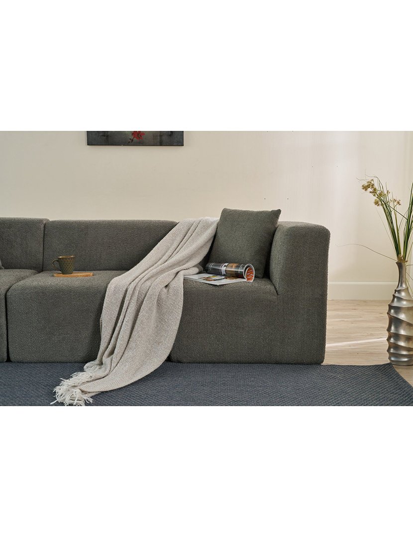 Sofá Modular 3L Raks Cinzento