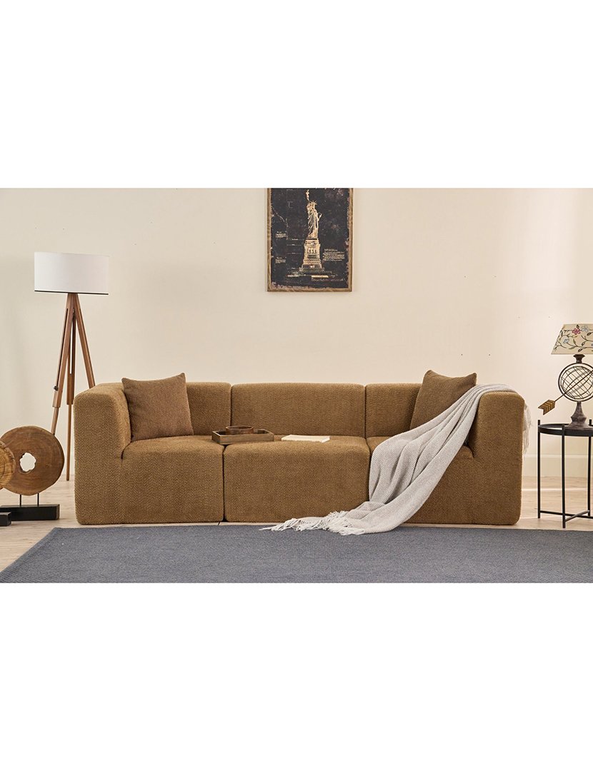 Sofá Modular 3L Raks Castanho