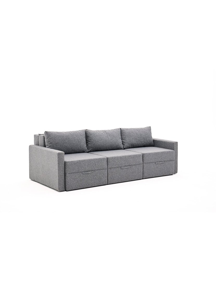Sofá Cama 3L Saros Cinzento