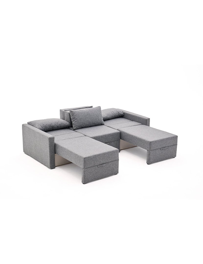 Sofá Cama 3L Saros Cinzento