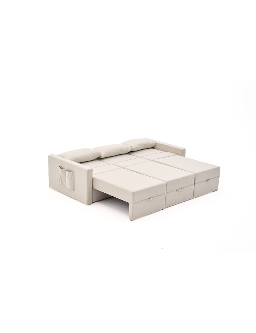 Sofá Cama 3L Saros Creme