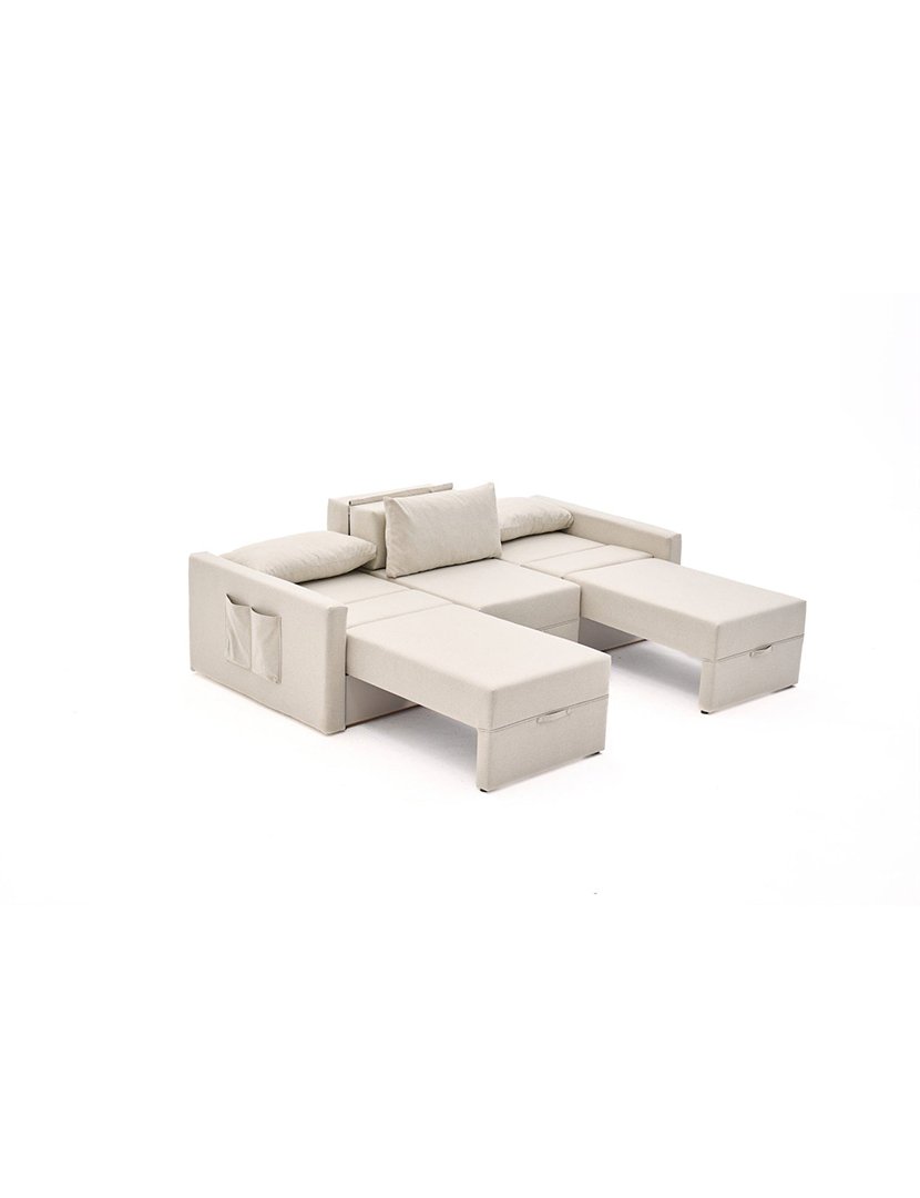 Sofá Cama 3L Saros Creme