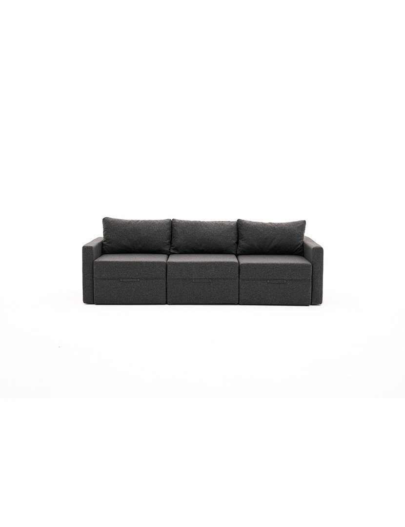 Sofá Cama 3L Saros Antracite