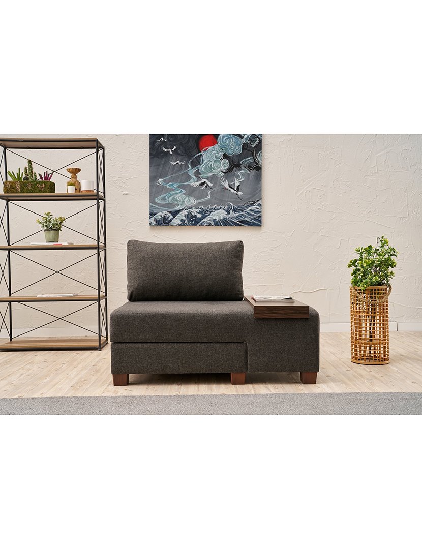 Poltrona Convertível Direito Perenna Linho Antracite