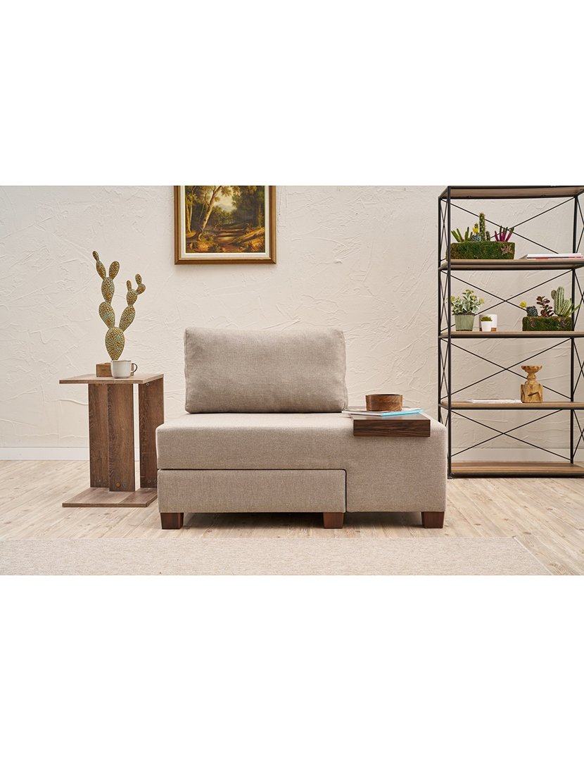 Poltrona Convertível Direito Perenna Linho Creme