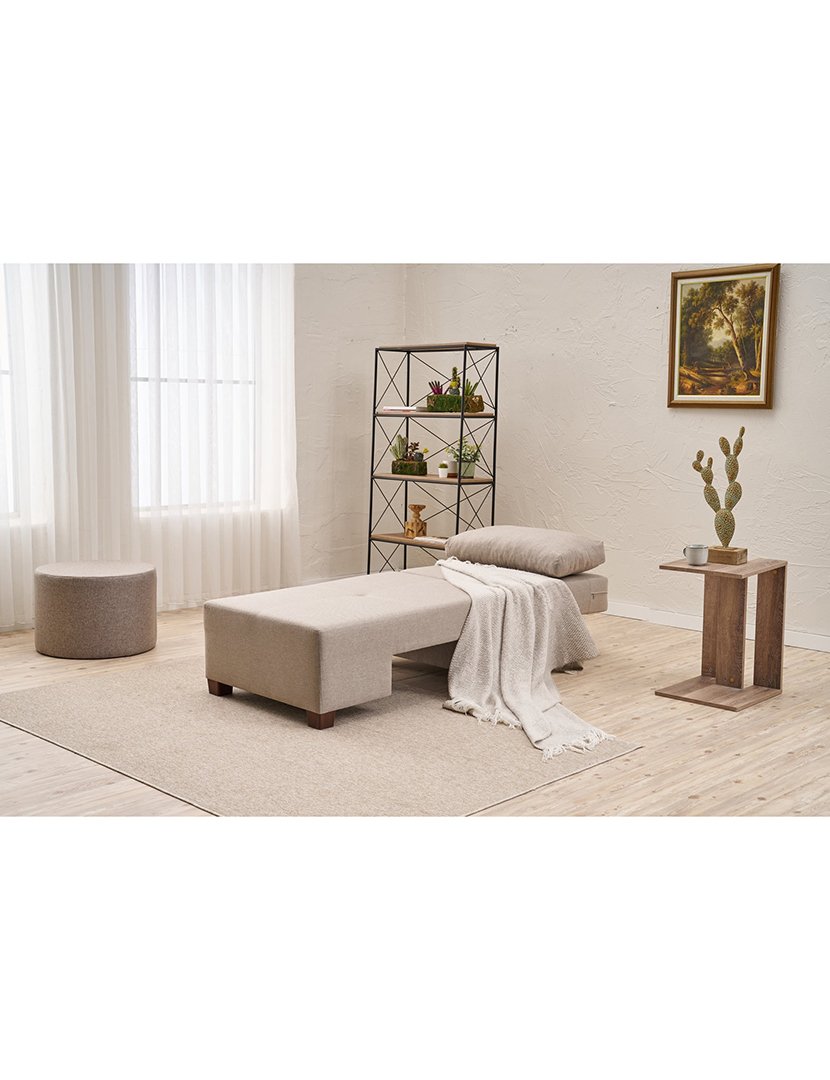 Poltrona Convertível Direito Perenna Linho Creme