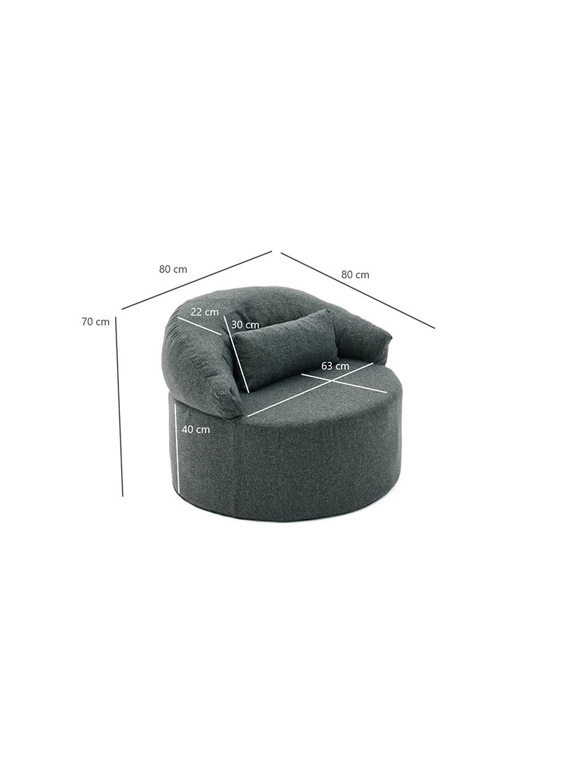 Poltrona Pitta Antracite