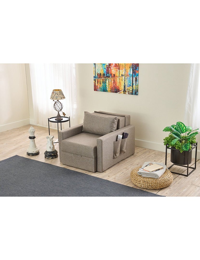 Poltrona Convertível Saros Castanho