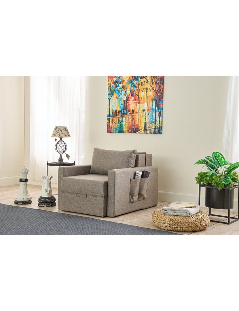 Poltrona Convertível Saros Castanho