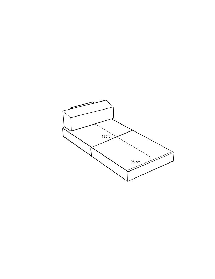 Poltrona Convertível Comfort Cinzento