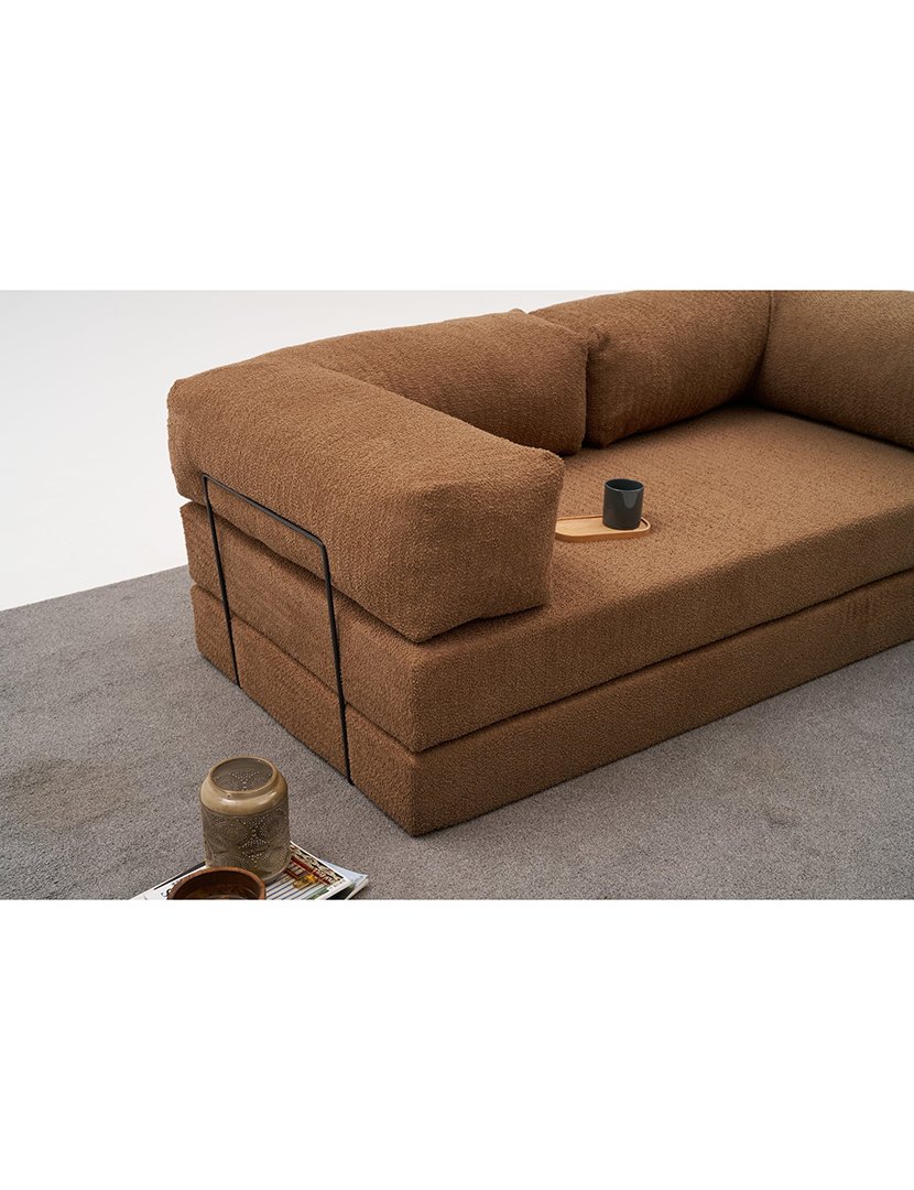 Sofá Cama 3L Comfort Castanho