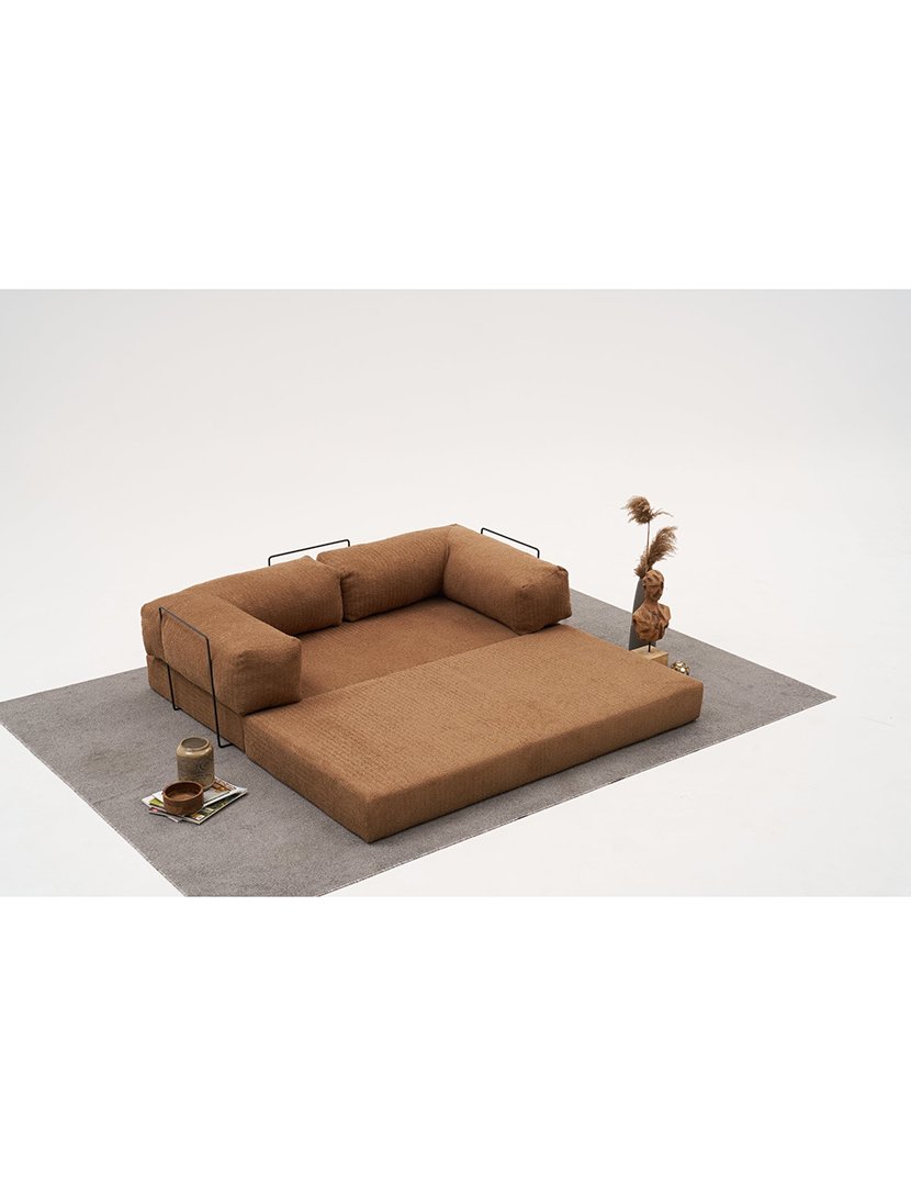 Sofá Cama 3L Comfort Castanho