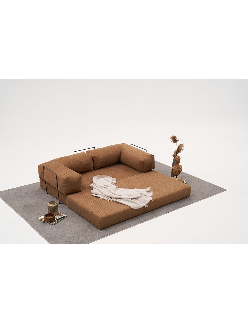 Sofá Cama 3L Comfort Castanho