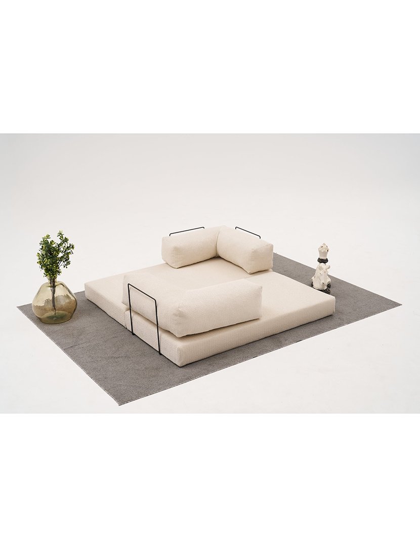 Sofá Cama 3L Comfort Creme