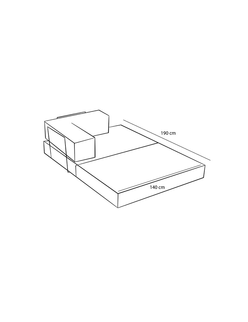 Sofá Chaise Longue Direito Comfort Antracite