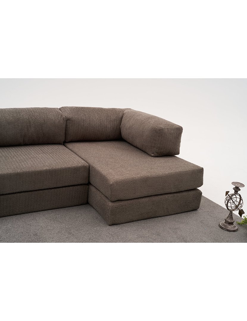Sofá Cama Chaise Longue 3L Comfort Cinzento