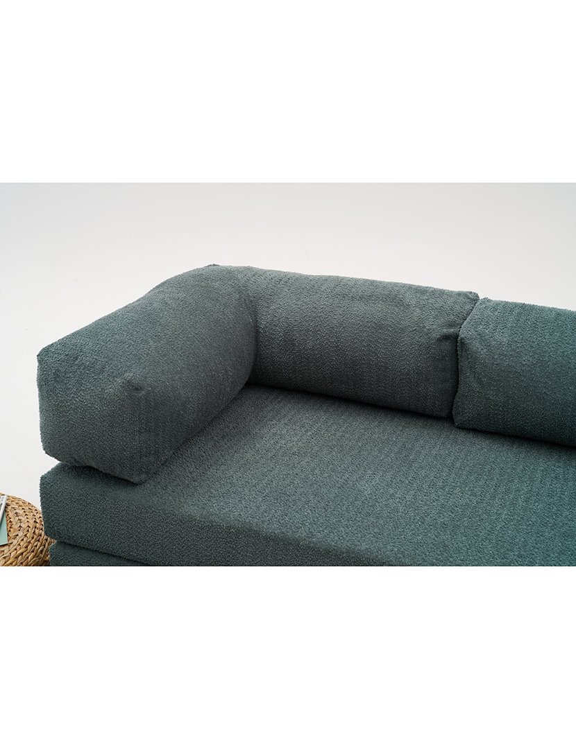 Sofá Cama Chaise Longue 3L Comfort Verde