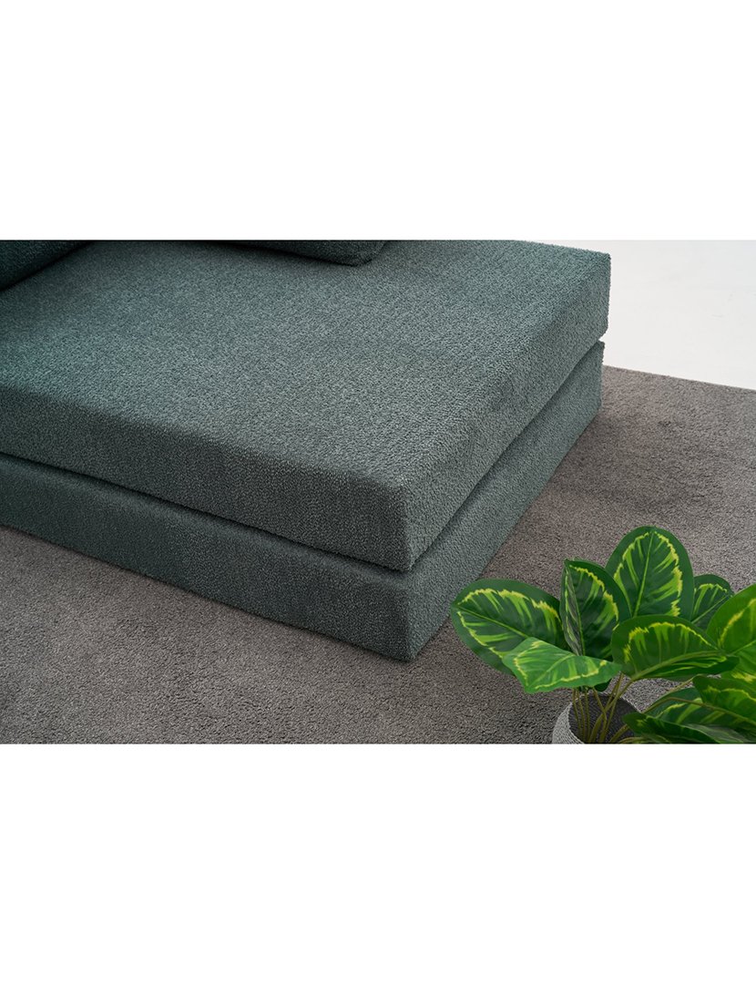 Sofá Cama Chaise Longue 3L Comfort Verde
