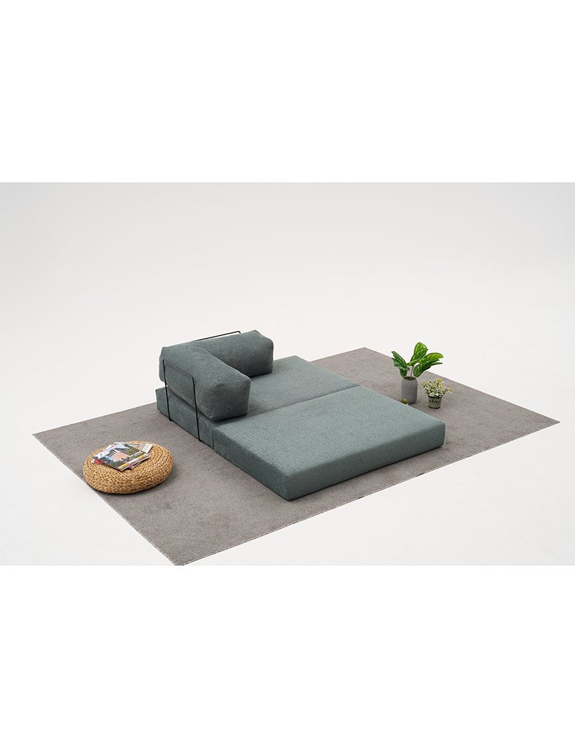 Sofá Cama Chaise Longue 3L Comfort Verde