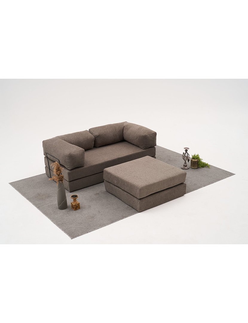 Sofá Cama Chaise Longue Comfort Mini Cinzento