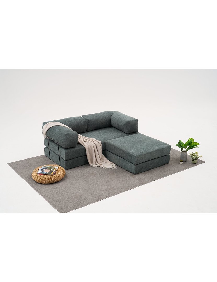 Sofá Cama Chaise Longue Comfort Mini Verde