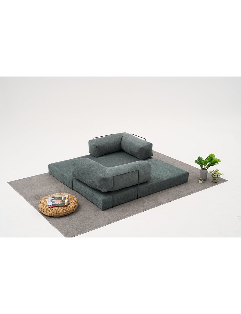 Sofá Cama Chaise Longue Comfort Mini Verde