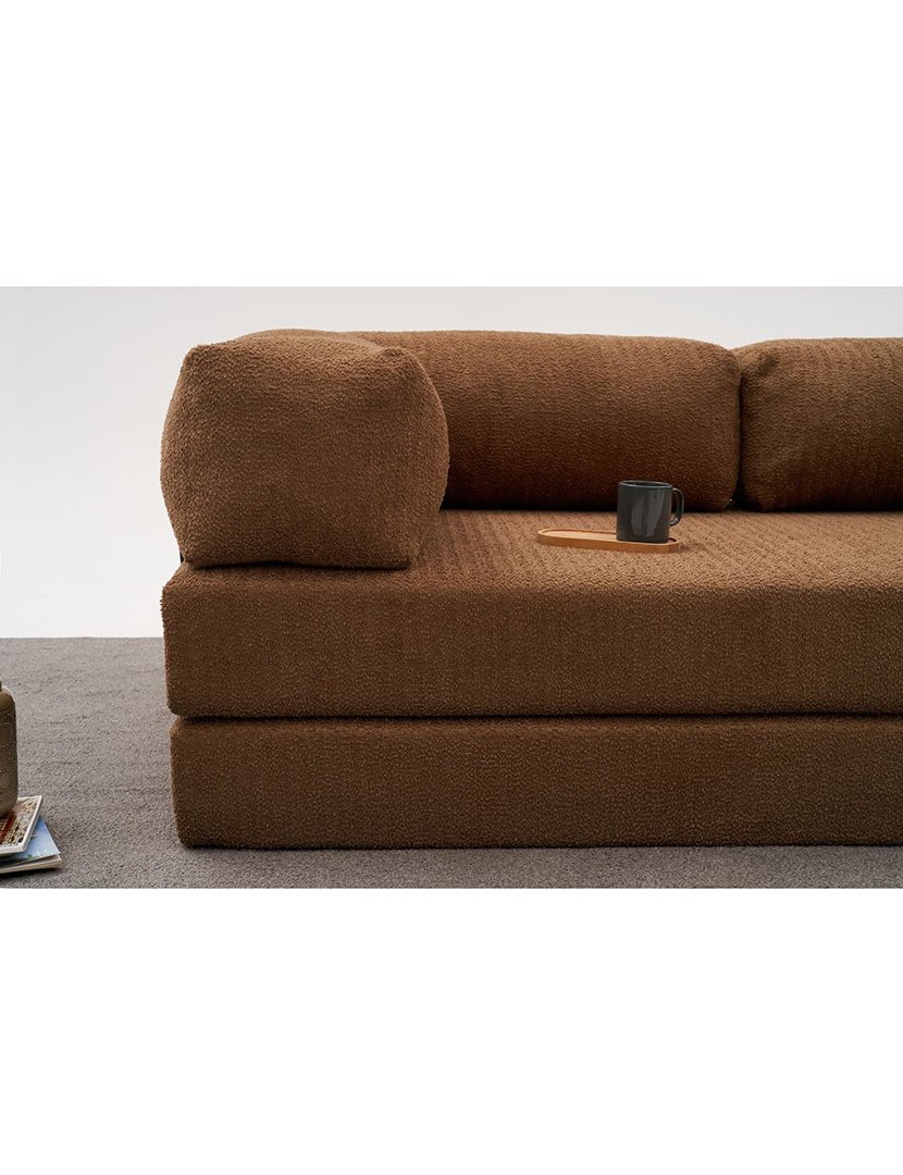 Sofá Cama Chaise Longue Comfort Mini Castanho