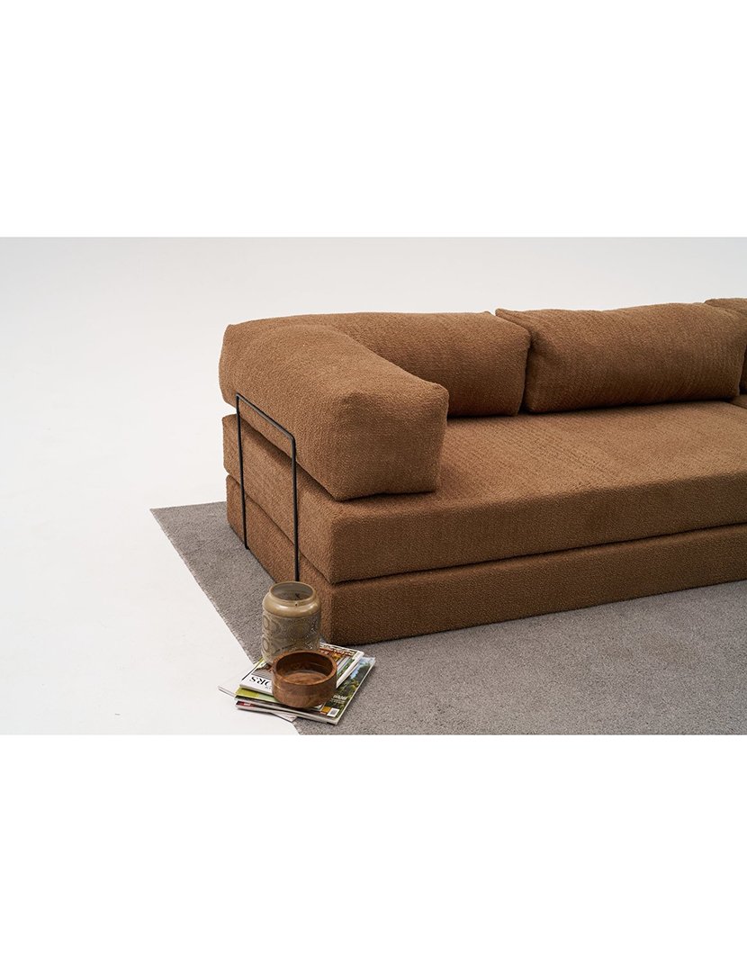 Sofá Cama Chaise Longue Comfort Mini Castanho