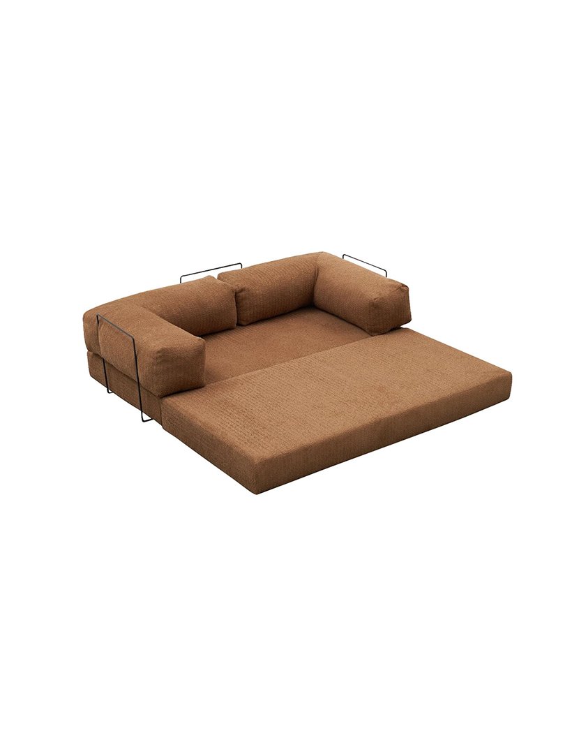 Sofá Cama Chaise Longue Comfort Mini Castanho