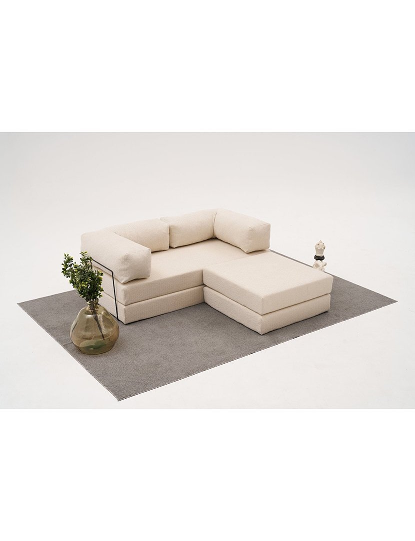 Sofá Cama Chaise Longue Comfort Mini Creme