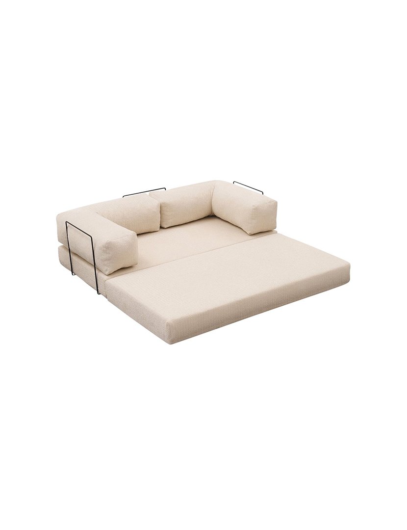 Sofá Cama Chaise Longue Comfort Mini Creme