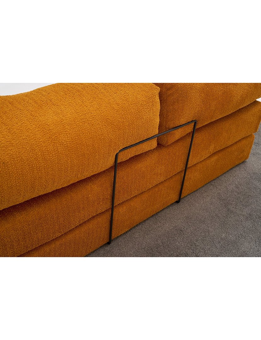Sofá Cama Chaise Longue Comfort Mini Laranja