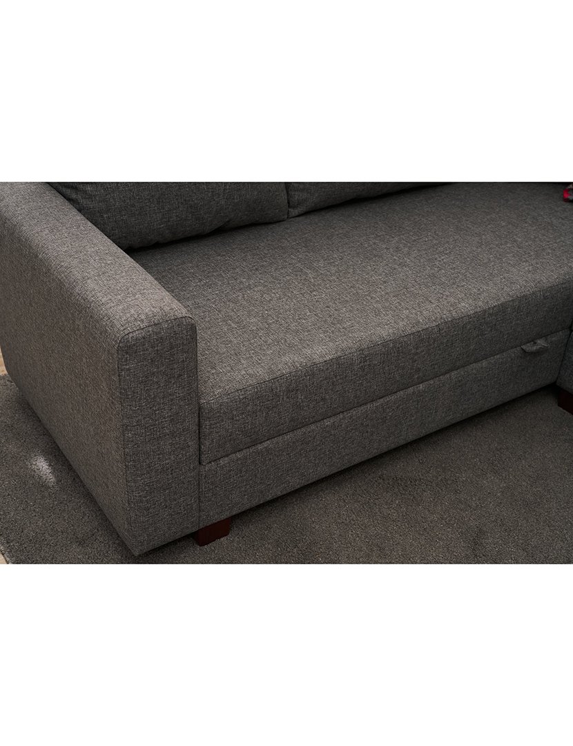 Sofá Cama Canto Ali Left Cinzento