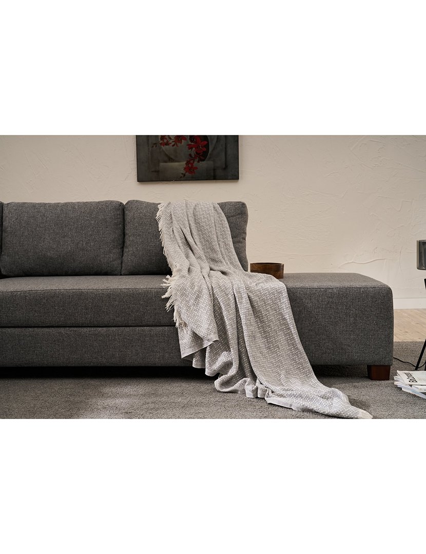 Sofá Cama Canto Ali Left Cinzento