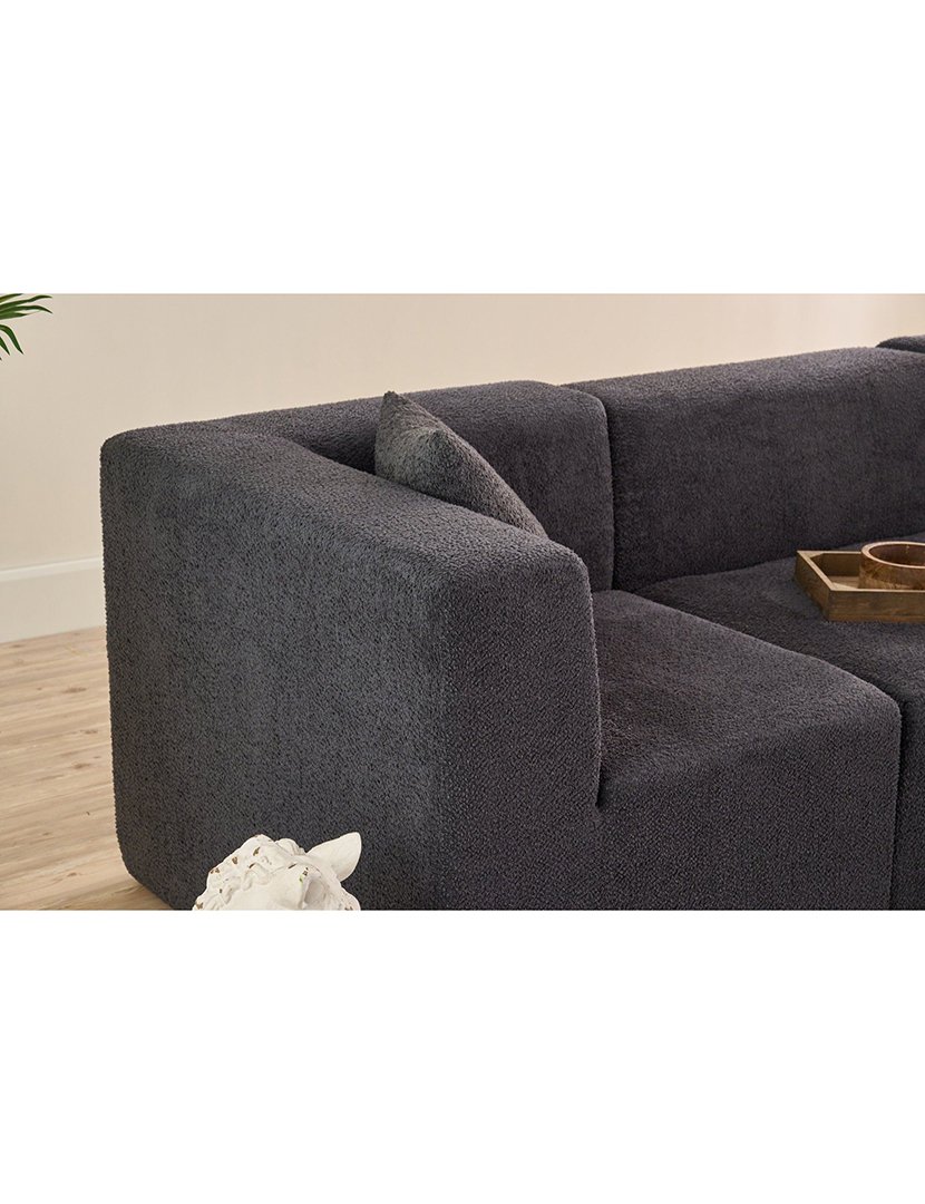 Sofá Modular Chaise Longue Raks Antracite