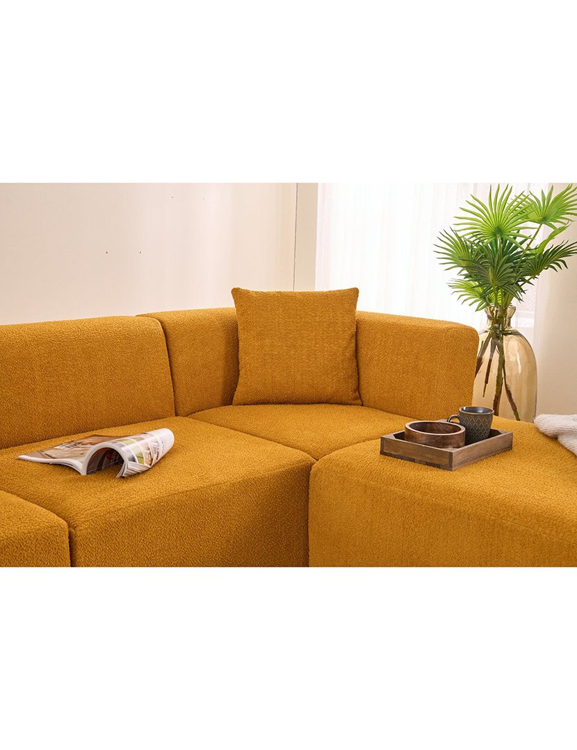 Sofá Modular Chaise Longue Raks Laranja