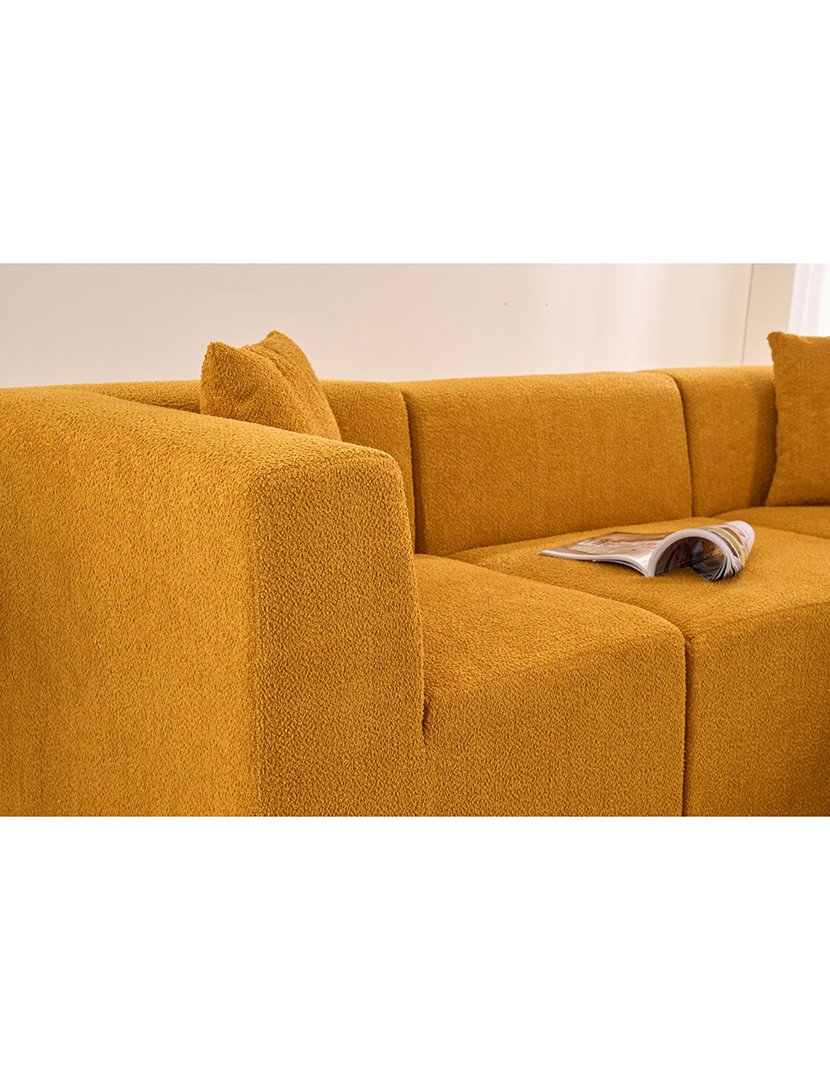 Sofá Modular Chaise Longue Raks Laranja