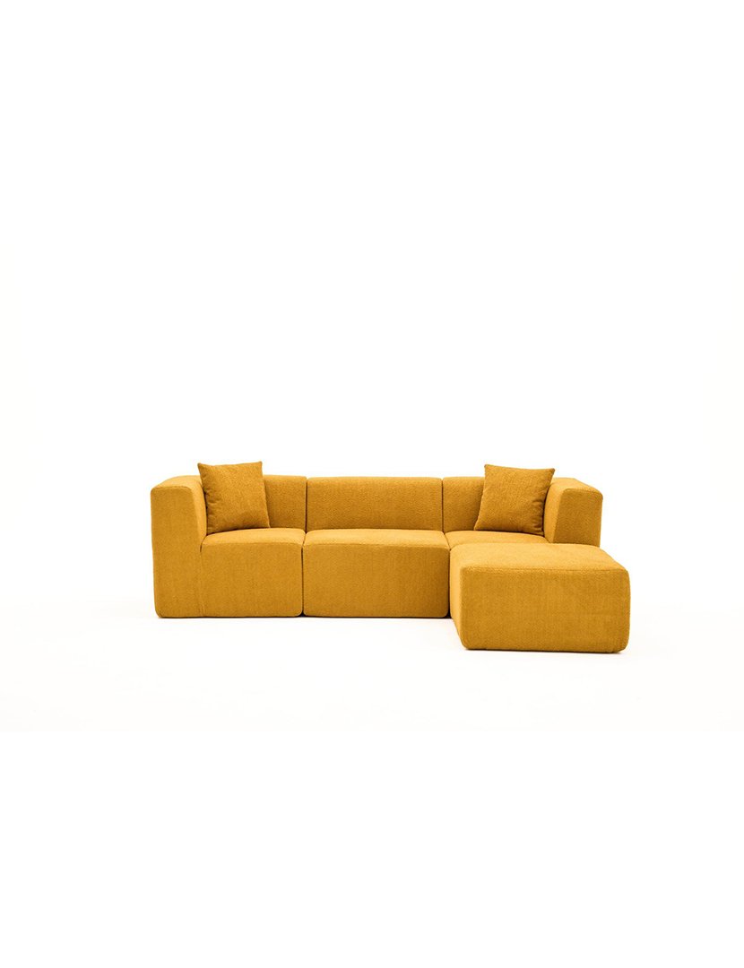 Sofá Modular Chaise Longue Raks Laranja