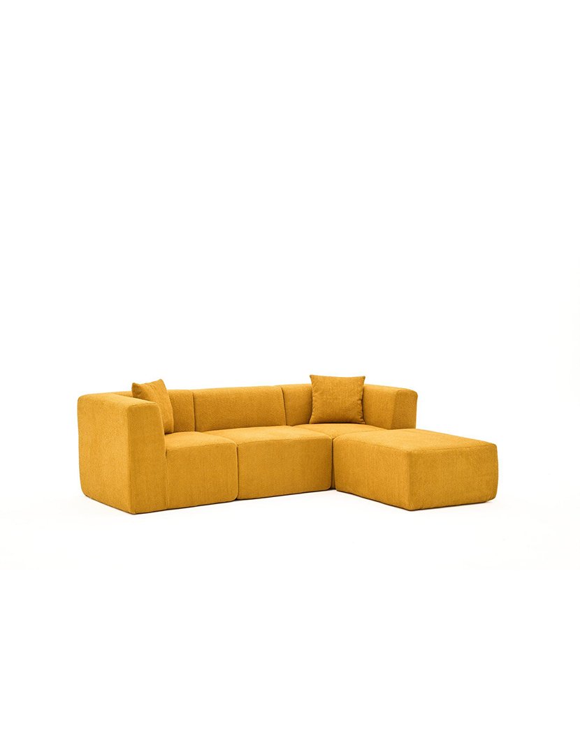 Sofá Modular Chaise Longue Raks Laranja