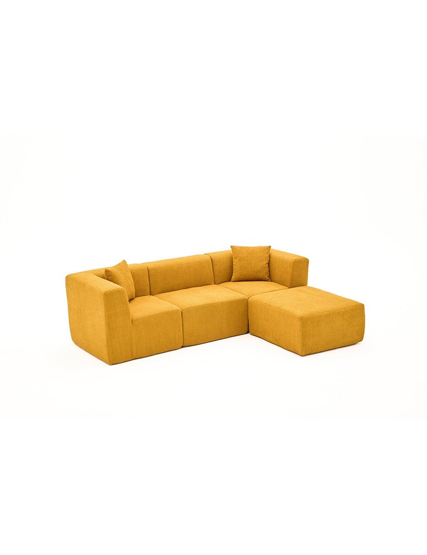 Sofá Modular Chaise Longue Raks Laranja