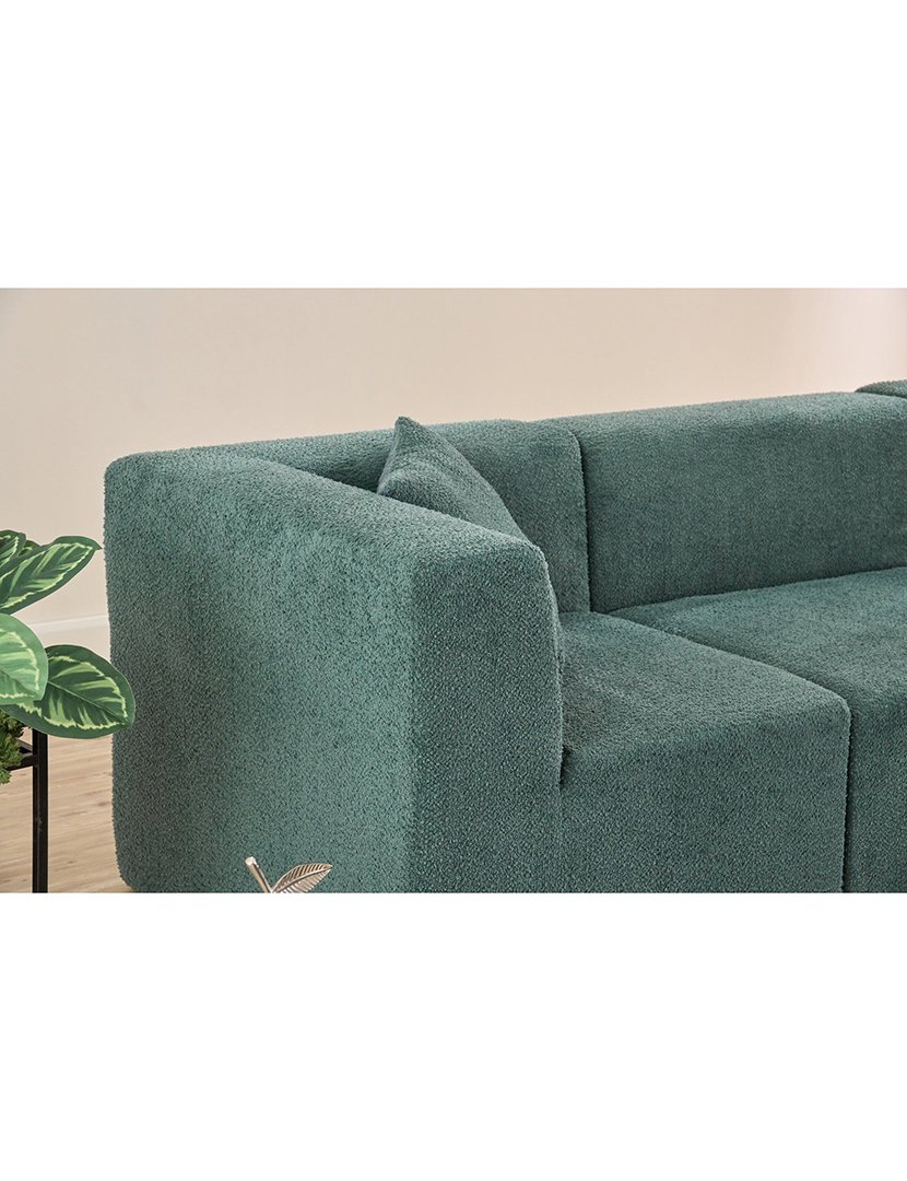 Sofá Modular Chaise Longue Raks Verde