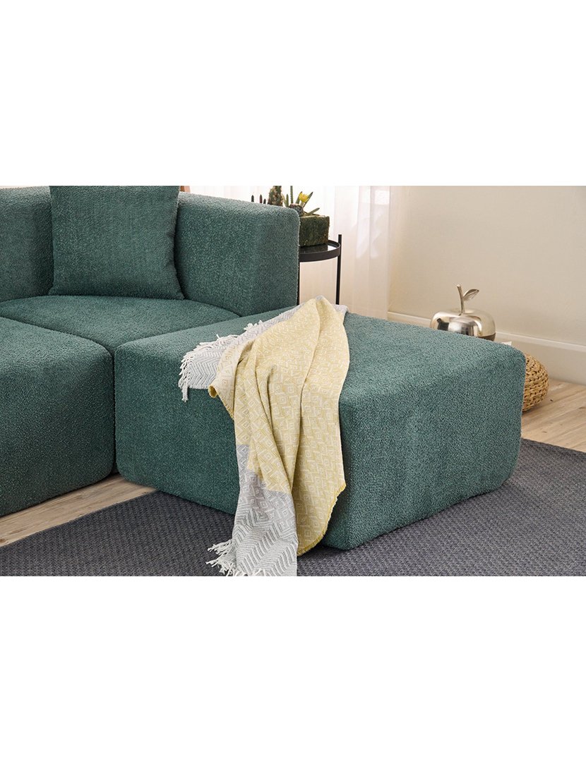Sofá Modular Chaise Longue Raks Verde